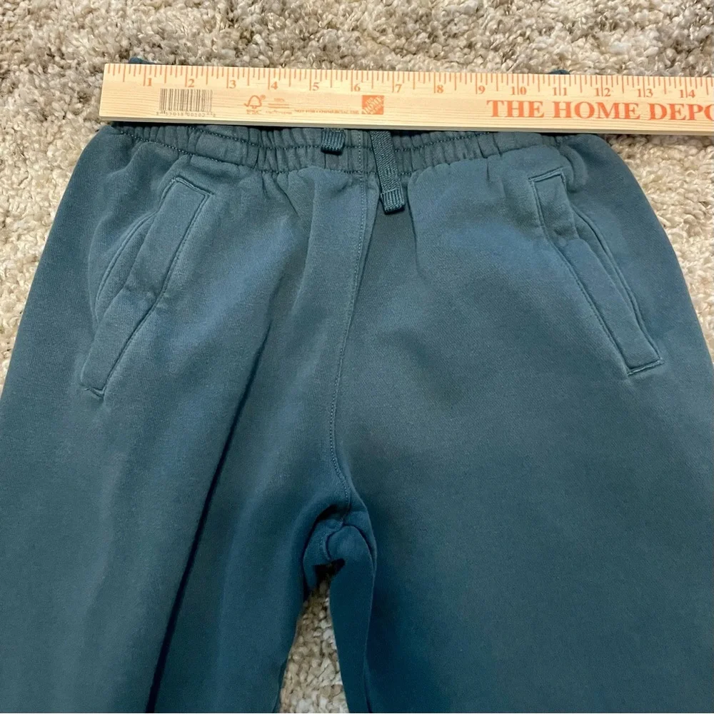 Nike Club Fleece Boys' Large Teal‎ Green Abyss Sweatpants/Joggers Gold Logo